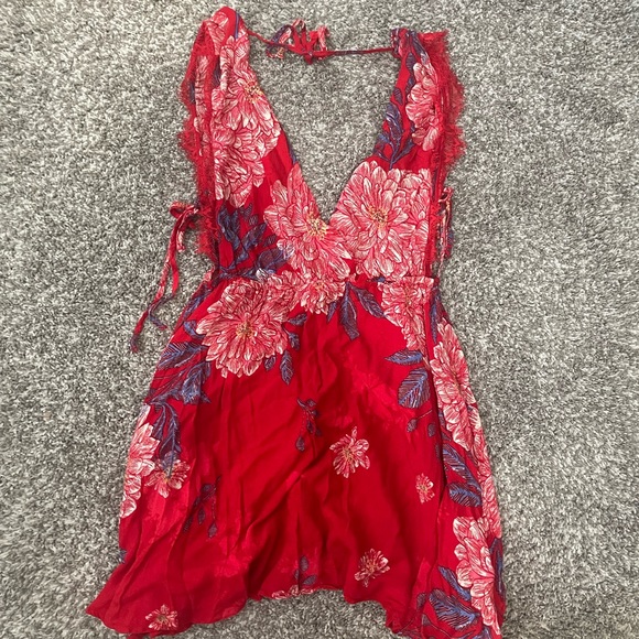 Free People Intimately Red Marnie Dress. Women’s size Small - Picture 4 of 4